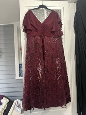 Cabernet Jan’s House Sequin Floor Length Dress