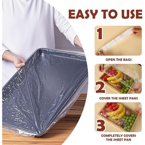 Extra Large Elastic Food Covers Bowls Pans Ideal BBQ Camping Dough Proofing New - Picture 18 of 37