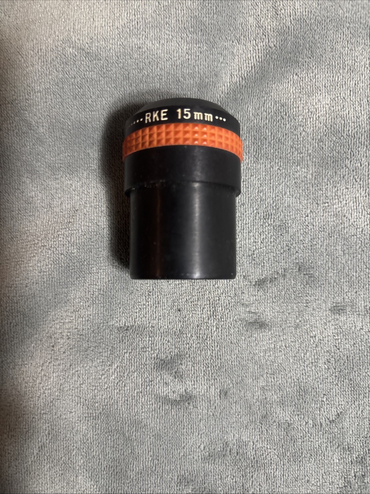 vintage Edmund Optics RKE telescope eyepieces and a Barlow lens, Original Case.