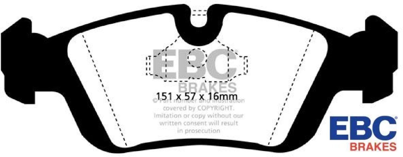 Für EBC BRAKES DP4914R Brake Pad Set, disc brake Yellow Stuff DP4914R Brake pad - Bild 4