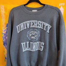 Vintage 90s University Of Illinois Illini Football VTG NCAA Gear Sports Large