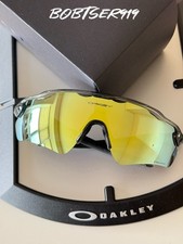 Oakley OO9208 Radar EV Path Sunglasses Clear Gray Frame Prizm Yellow Lens