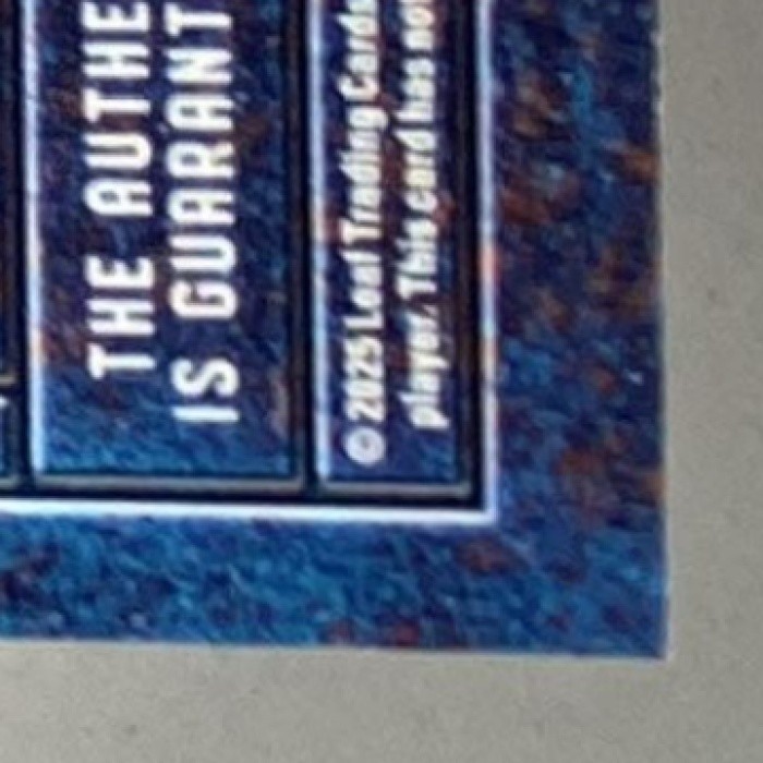 DAMIEN MARTINEZ 2025 LEAF TRINITY FOOTBALL STEEL AUTO 1/1 #SA-DM1 view 8