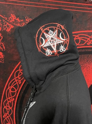 Sudadera con Capucha Baphomet As Avobe So Below Talla MEDIANA Solve Et Coagula Hail Satan - Imagen 7 de 22