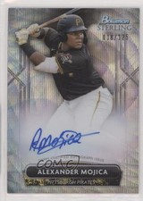 2022 Bowman Sterling Prospect Wave Refractor 8/125 Alexander Mojica Auto s1i