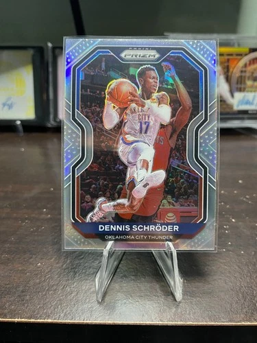 2020-21 Panini Prizm - Dennis Schroder #128 Silver Prizm Thunder