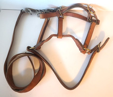 Rare Vintage MacPherson Light Brown Leather Horse Halter 99Y Cowboy Ranch Rodeo