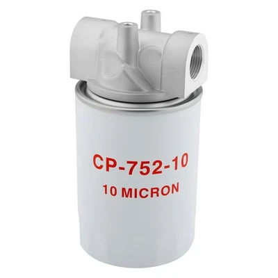 Spin-On Hydraulic Oil Filter Assembly 10 Micron with 3/4" NPT, Hydraulic... - Photo 1/4