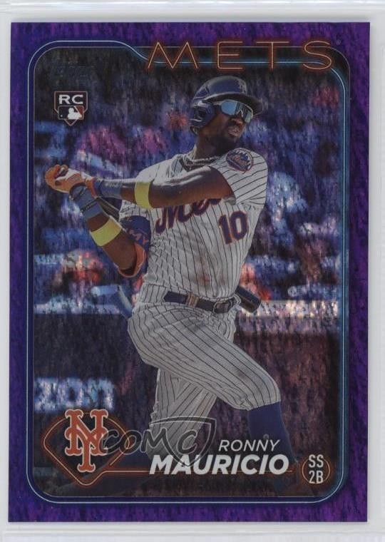 2024 Topps Series 1 Purple Holofoil /799 Ronny Mauricio #224 0a6
