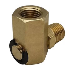 50310 Swivel Joint for Air Hose Reel 1/4'' FPT * MPT 90 Deg Silver