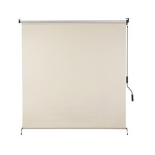 7ft W x 8ft H Outdoor Roller Shades 5 Openness Cordless Sun Roll up Shade