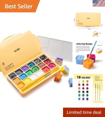 30ml Brilliant Gouache Paint Set   18 Rich Colors for Canvas & Paper, Washable