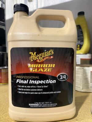 Meguiars M3401 Mirror Glaze Final Inspection for Car/Auto Detailing 1 Gallon