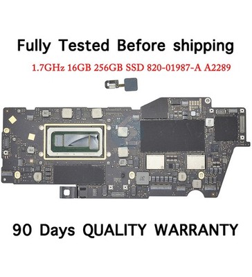 I7 1.7 GHz 16GB 256GB SSD 820-01987-A Logic Board for MacBook Pro 13'' A2289 2020