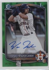 2025 Bowman Chrome Prospect Green Lava Refractor 34/99 Walker Janek Auto 10no