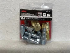 Milton S-210 12 Piece Coupler / Plug Kit M-STYLE 1/4" NPT New Sealed
