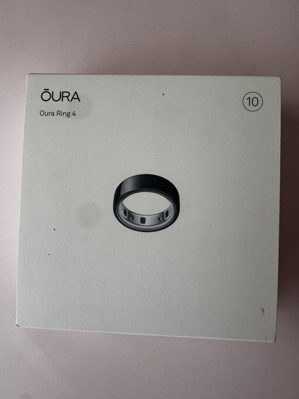 Oura Ring Gen 4 Black Stealth Size 10