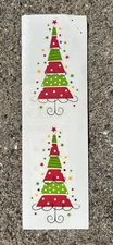 VINTAGE MRS GROSSMAN Stickers DECORATED CHRISTMAS TREES  RARE *