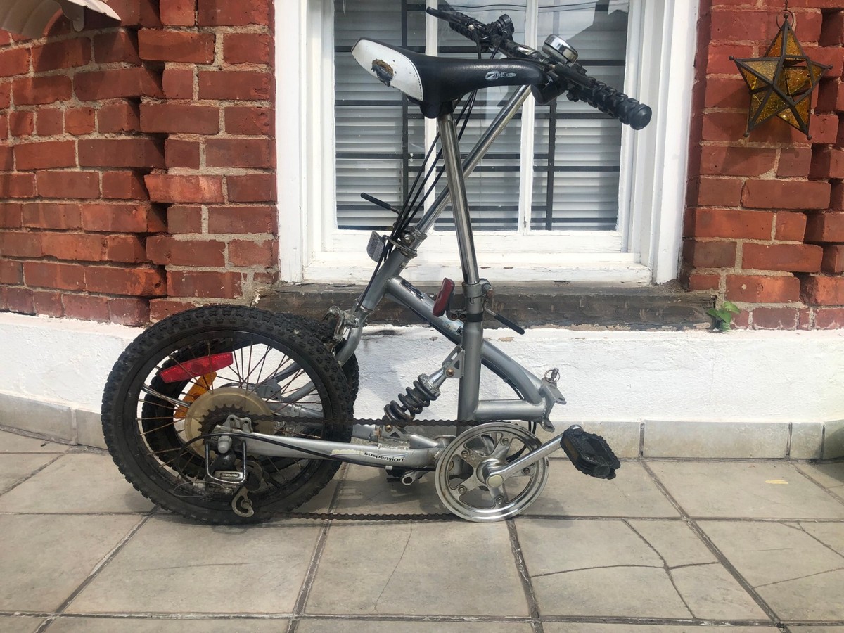 Gray Foldable Portable Travel Bicycle Black Z Bike | eBay