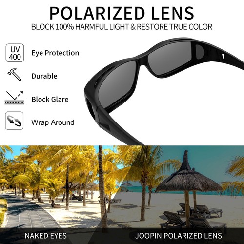 Large Polarized Fit Over Glasses Sunglasses For Women Men, Oversized Trendy - Picture 24 of 51