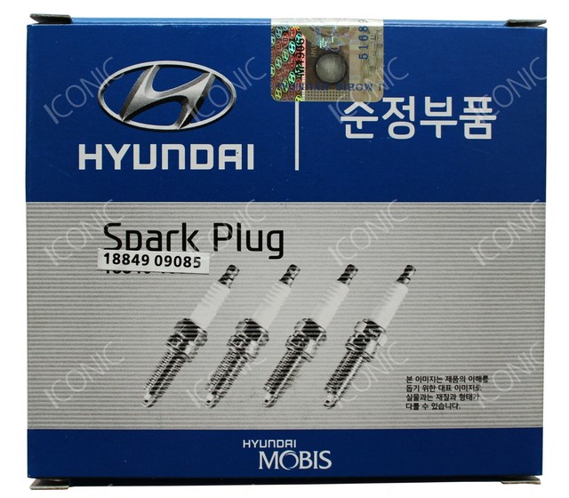 1884909085 Genuine Spark Plug 4pcs SILZKR8E9G Hyundai Sonata 20112019
