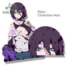 EARLFAMILY 5.1” Gyaru Reze Fanart Car Sticker Anime Chainsaw Man Waifu DIY Decal