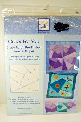 June Tailor, Crazy For You, Quilt Block Pattern, Freezer Paper, Crazy Quilt