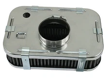 EMPI 17-2823 CHROME AIR CLEANER 2" TALL  STOCK CARB VW 28 30 34 BUG BUGGY GHIA