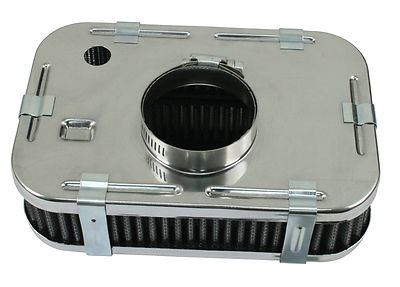 EMPI 17-2823 CHROME AIR CLEANER 2'' TALL  STOCK CARB VW 28 30 34 BUG BUGGY GHIA