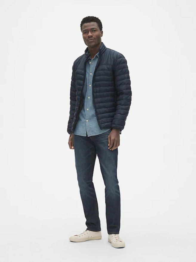 Gap Men's ColdControl Lightweight Puffer, Nylon, Black Grass, Size XL, NWT image 10