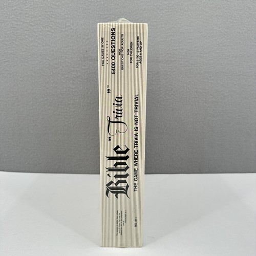 Juego de mesa vintage Bible Trivia 1985 Cadaco 5.400 preguntas SELLADO NUEVO - Imagen 3 de 12