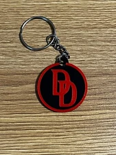 Daredevil Keychain – 1 1/2" Marvel Superhero Key Fob with Chain | Comic Book