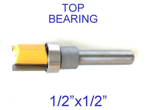 1 pc 1/4" Shank with Top Bearing Dado 1/2x1/2 Blade Flush Trim Pattern Bit G - Picture 12 of 12