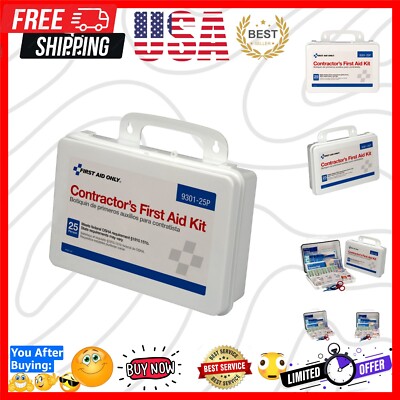 Versatile 25-Person First Aid Kit - Ideal for Construction and Renovation Needs