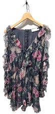 Zimmerman Floral Long Sleeve Shorts Romper