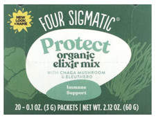 Four Sigmatic Protect Organic Elixir Mix Chaga Mushroom & Eleuthero, 20 Packets