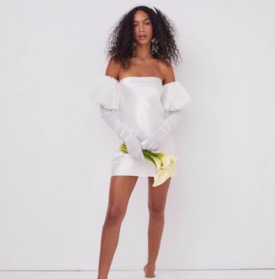 NWT FOR LOVE & LEMONS Sz M HAZEL MINU DRESS BRIDAL ENGAGEMENT REHEARSAL DINNER
