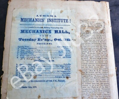 13 1860s Ontario Theater Programs Holland Landing Area & Much More