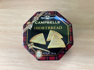 Leere Campbell s Shortbread Dose