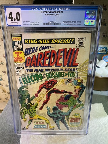 DAREDEVIL ANNUAL 1 CGC 4.0..1st App of the Emissaries of Evil...UNRESTORED