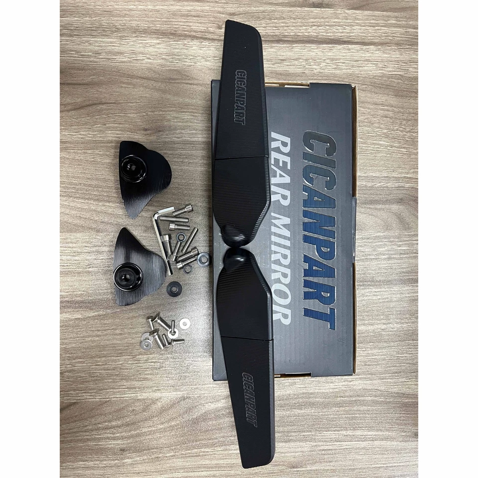 Espejos retrovisores con aleta giratoria para Yamaha YZF R6 2017-2021 YZF R7 2021-2023 Foto 4 de 4