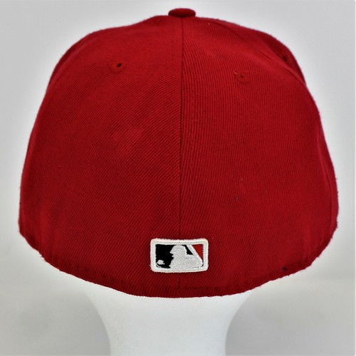 L A Angels Athletics Fitted Hat 7 1/4 New Era 59Fifty RED 57.7cm - Picture 4 of 7