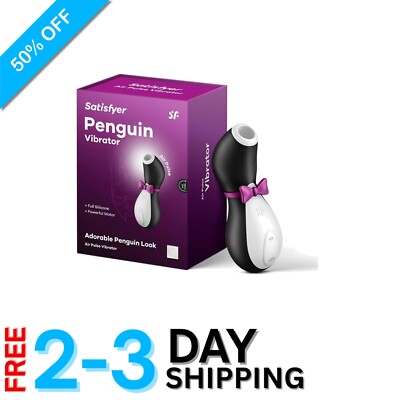 Penguin Vibrator - Luxurious Clitoral Stimulation Tool for Women (Black/White)
