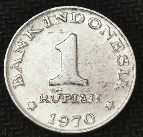 ** Indonesia 1970 1 Rupiah Aluminium coin - XF - Picture 2 of 2
