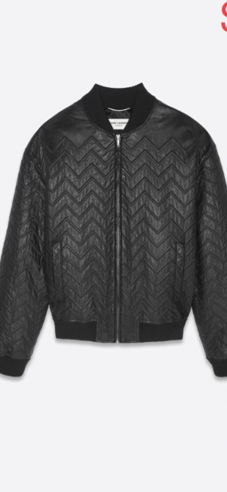 Giacca bomber in pelle da uomo Saint Laurent. 50 M. $5900
