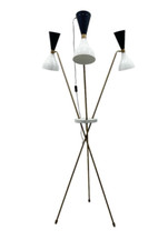 Multi Head Floor Lamp  3  Light Tall Standing Torchiere Light Reading Dorm