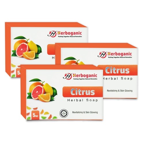 Citrus Herbal Soap 5oz Refreshing Natural Bar Pack of 1, 3 or 6 Unisex - Picture 19 of 34