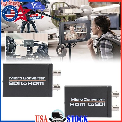 1080P SDI to HDM + SDI Out HD Video Micro Converter Micro Audio Switcher