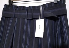NWT Vince Dobby Stripe Belted Pant in Indigo Size 6 385