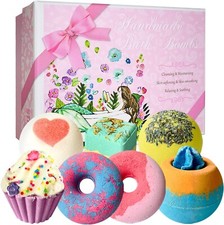 STNTUS INNOVATIONS Bath Bombs, 7 Natural Bath Bomb Gift Set, Handmade Bubble ...